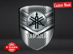 Yamaha Emblema En Relieve Apariencia Premium Etiquetas Auto 